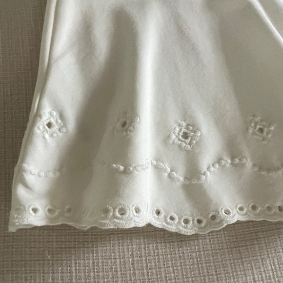 Ann Taylor Eyelet Peplum Top - Picture 2 of 6